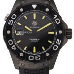 Swiss Tag Heuer Aquaracer Calibre 5 Black Dial Black Bezel Black Case Black Rubber Strap