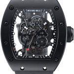 Richard Mille RM 055 Bubba Watson Black Case Black Rubber Bracelet 1454199