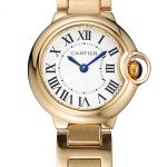 Cartier Ballon Bleu White Dial Yellow Gold Stainless Steel Bracelet 1454191