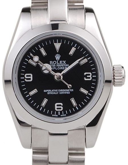 Rolex Explorer Polished Stainless Steel Black Dial 98089