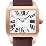 Cartier Santos 100 Diamond Rose Gold Bezel 621932