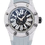 Richard Mille RM 033 Extra Flat Automatic Diamond Case Grey Rubber Bracelet 1454194