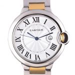 Cartier Ballon Bleu 42mm White Dial Stainless Steel Case Two Tone Bracelet