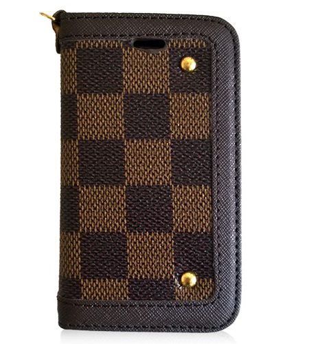 Louis Vuitton Damier Wallet Case with Mirror for iPhone 4 & 4S