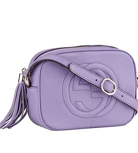 Gucci Soho Disco Shoulder Strap Bag Light Purple