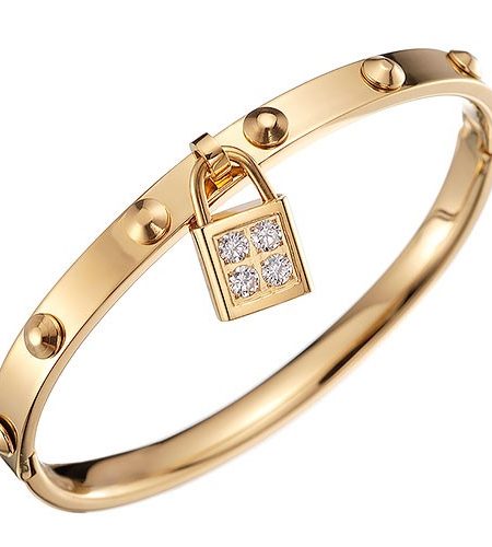 Louis Vuitton Lockit Gold Cuff 700624