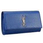 Saint Laurent Classic Monogram Clutch Blue 608322