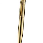 Cartier Upper Body Engraved Gold Ballpoint Pen  622775