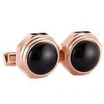Cartier Santos De Cartier Rose Gold And Black Cufflinks 700675