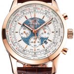 Breitling For Bentley Mulliner Tourbillon Black Dial Rose Gold Case Black Leather Strap