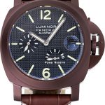 Panerai  Luminor Brown Leather Strap Black Dial 80165