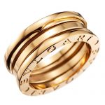 Bvlgari B.Zero1 3-Band Diamonds Gold Ring 700575