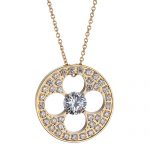 Louis Vuitton Diamond Blossom BB Gold Necklace  700737