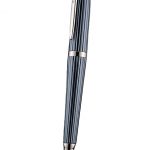 Rolex Silver Rimmed Dark Blue Ballpoint Pen  622801
