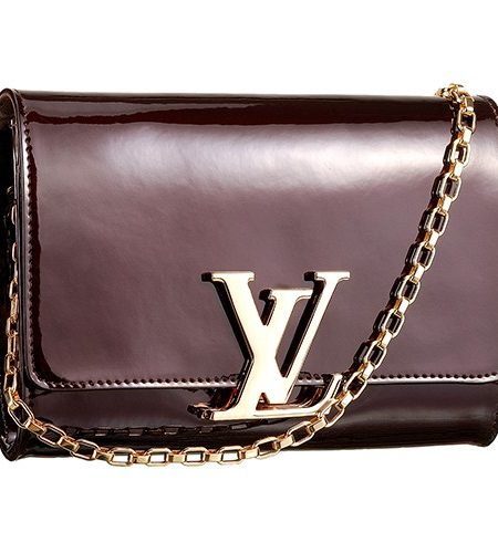 Louis Vuitton Chain Louise Patent Leather Amarante