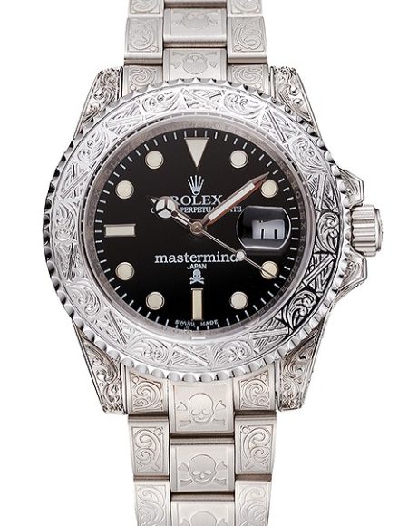 Rolex Mastermind Japan Limited Edition Black Dial White Case And Bracelet 1454081