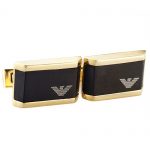 Emporio Armani Logo Gold Cufflinks 700654
