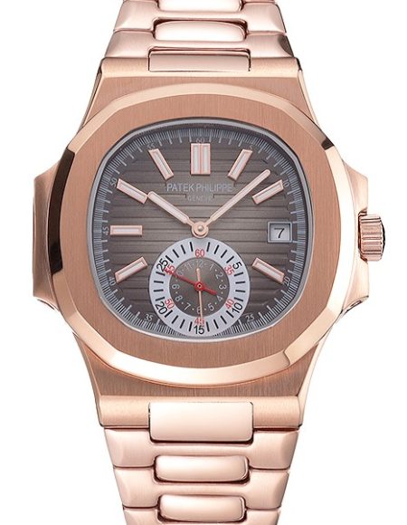 Patek Philippe Nautilus Gray Dial Rose Gold Case And Bracelet