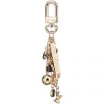 Louis Vuitton Black Monogram gold ball bag charm 700819