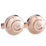 Rolex Emblem Rose Gold Cufflinks 700771