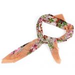 Gucci GG Blooms Pink Print Scarf 621845