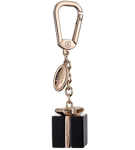 Louis Vuitton Replica Black Ceramic & Rose-Gold Gift Box Bag Charm