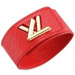 Louis Vuitton Initiales Epi Leather Cuff Red Bracelet  700730