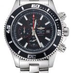 Breitling Superocean Chronograph II Black Dial Stainless Steel Bracelet  622428
