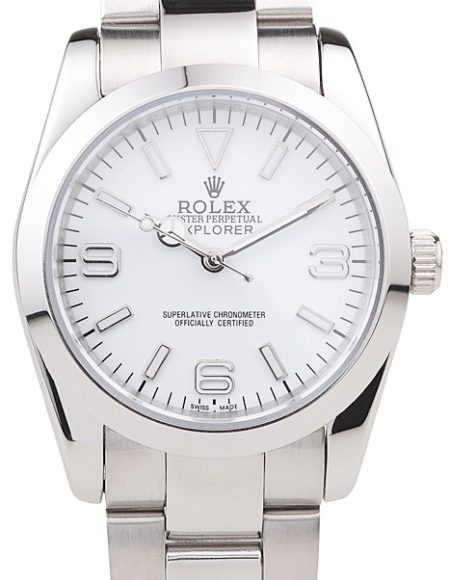 Rolex Explorer Polished Stainless Steel White Dial 98086