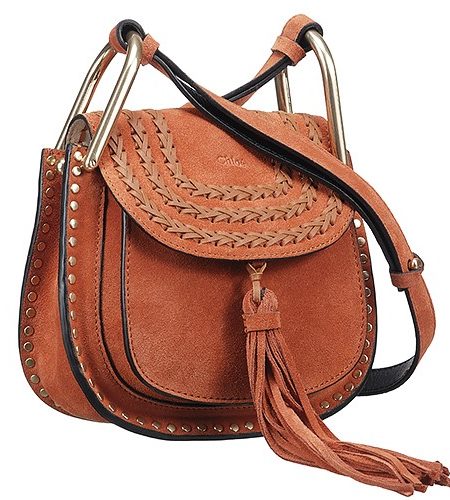 Chloe Hudson Mini Tan Suede Leather Bag 18927061