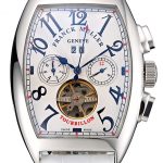 Franck Muller Casablanca White Croco Leather Strap White Dial 80281