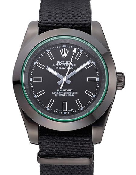 Rolex Milgauss Bamford Black Nylon Strap 622001