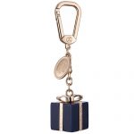 Louis Vuitton Replica Blue Ceramic & Rose-Gold Gift Box Bag Charm