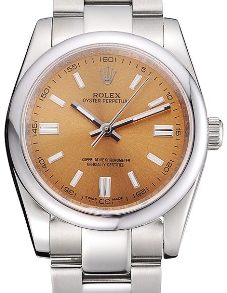 Rolex Oyster Perpetual DateJust Stainless Steel Case Champagne Dial Stainless Steel Bracelet   622639