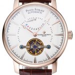 Vacheron Constantin Tourbillion Power Reserve White Dial Gold Case Brown Leather Bracelet  1454274