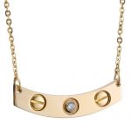 Cartier Love Diamond Gold Necklace  700709