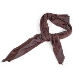 Louis Vuitton Monogram Silver Sunrise Shine Brown Shawl 621853