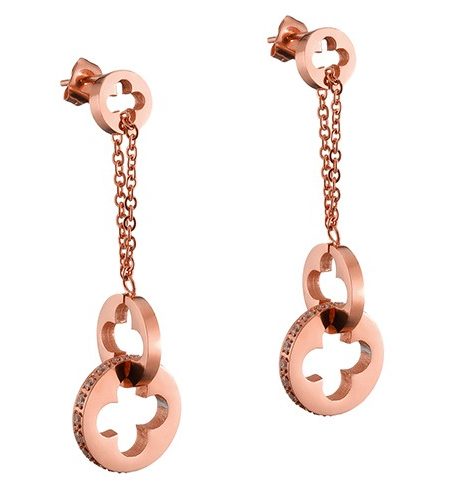 Louis Vuitton Clous Rose Gold Earrings 700567