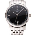 Vacheron Constantin Fine Black Dial Stainless Steel Case And Bracelet