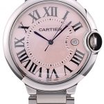 Cartier Ballon Bleu 42mm Pink Dial Stainless Steel Case And Bracelet