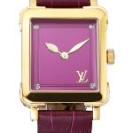 Louis Vuitton Emprise Purple Dial Gold Case Purple Leather Strap  622787
