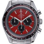 Omega Speedmaster Red Grey Stainless Steel Strap  622054
