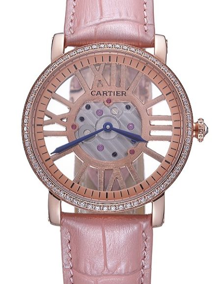 Cartier Rotonde Skeleton Flying Tourbillon Light Pink 621960