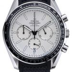 Omega Speedmaster Black Rubber Strap White Dial  622040