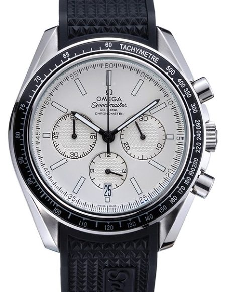 Omega Speedmaster Black Rubber Strap White Dial  622040