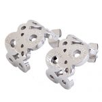 Bvlgari Replica Arch Shaped Cutwork Sterling Silver Studs