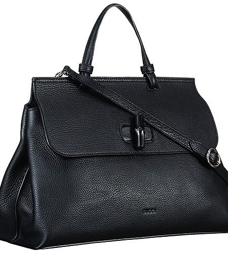 Gucci Bamboo Daily Large Bag Black