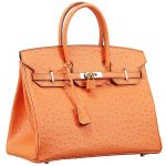 Hermes Birkin 35 Orange Ostrich Leather 607485