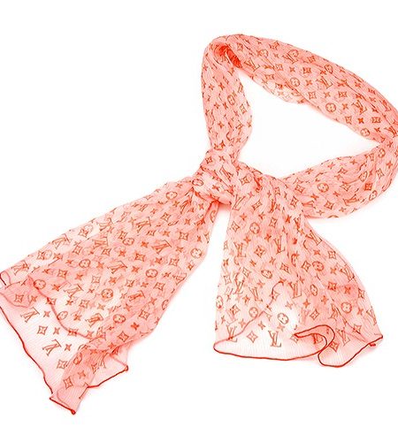 Louis Vuitton Monogram Classic Scarf Red 621814