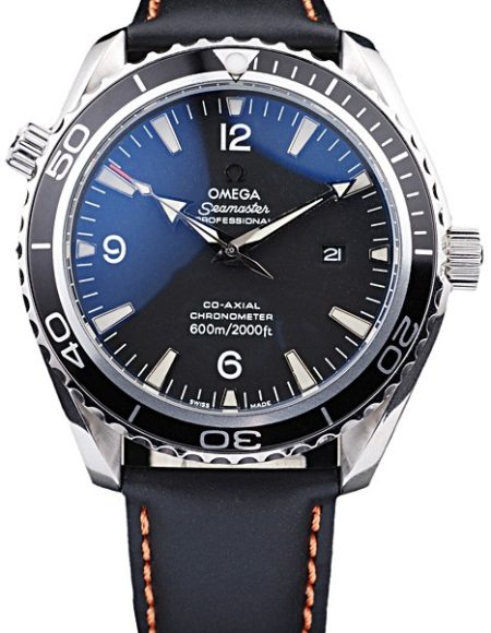 Omega Swiss Seamaster Planet Ocean Black Case Black Dial